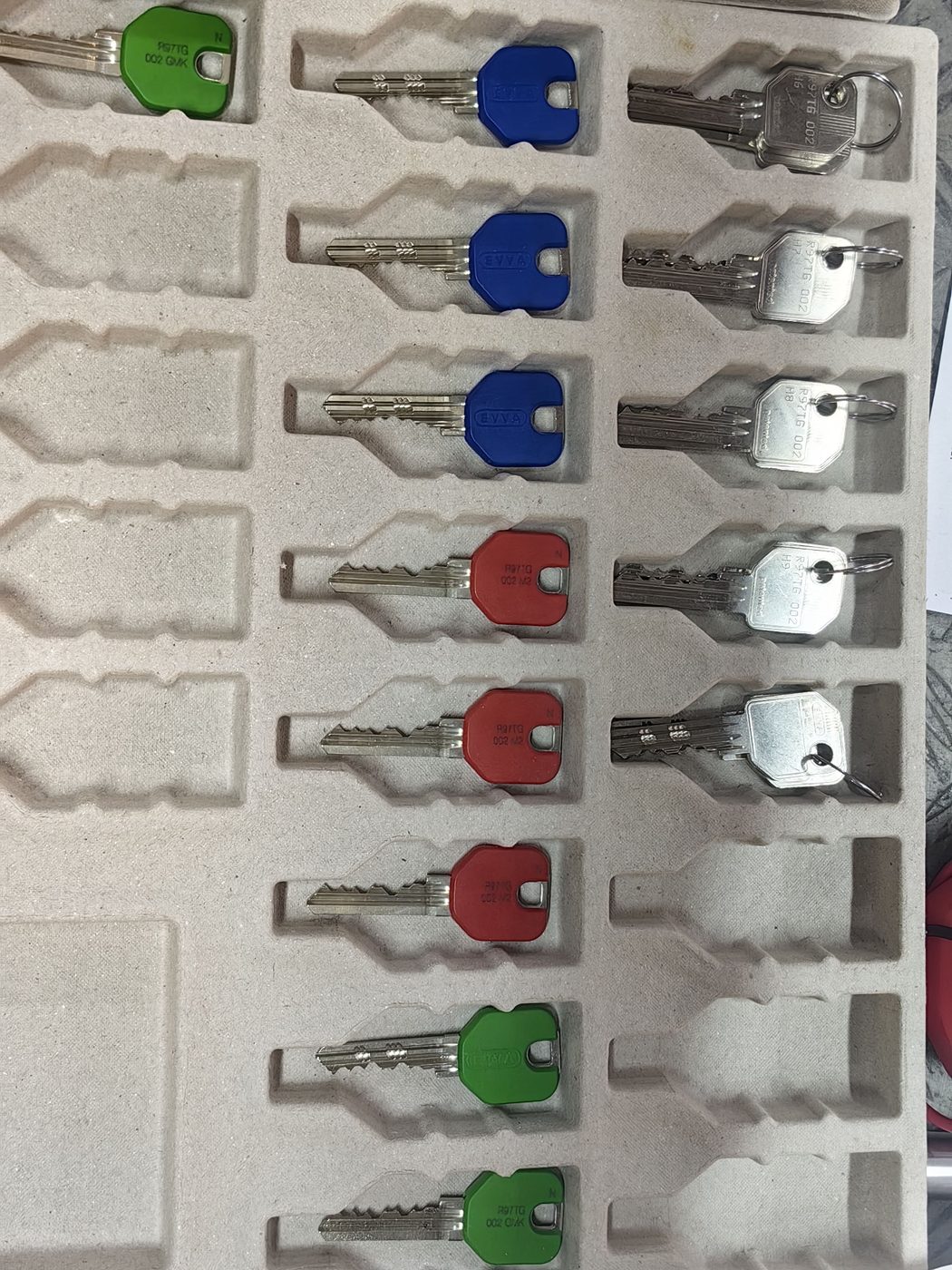 Renk kodlu proje anahtarları